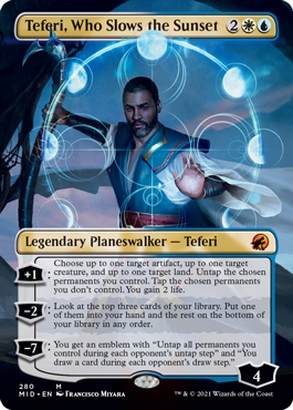 Teferi, Who Slows the Sunset Innistrad- Midnight Hunt Alternate Art